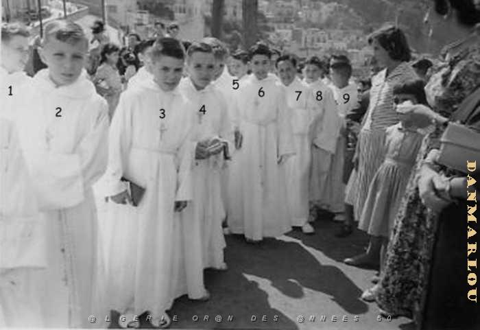 COMMUNIONS ORAN DU PATRONAGE ORAN DE LA JUS SAINT LOUIS  1957.JPG